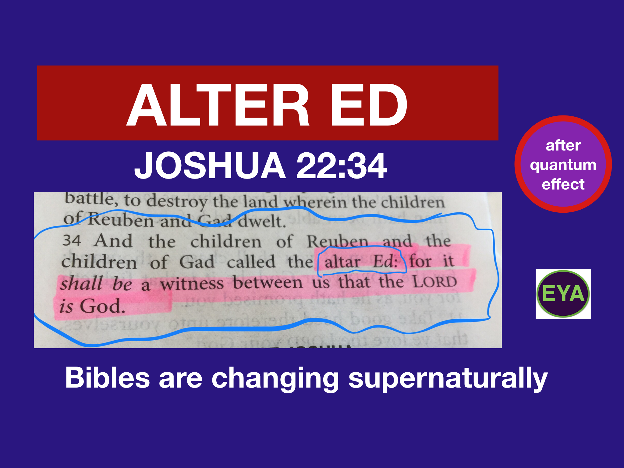 Nonsense verse KJV Bible change