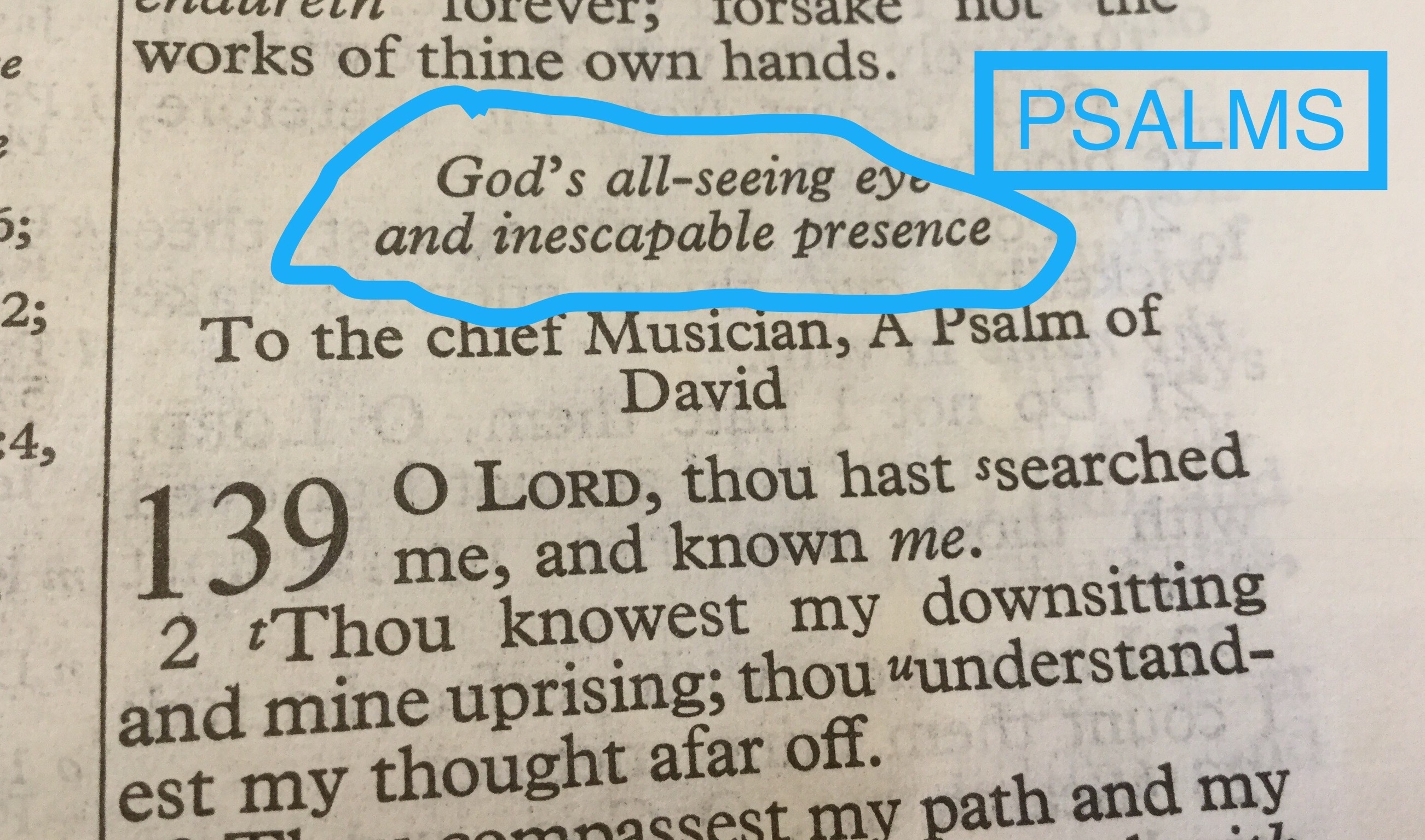 Bible change example