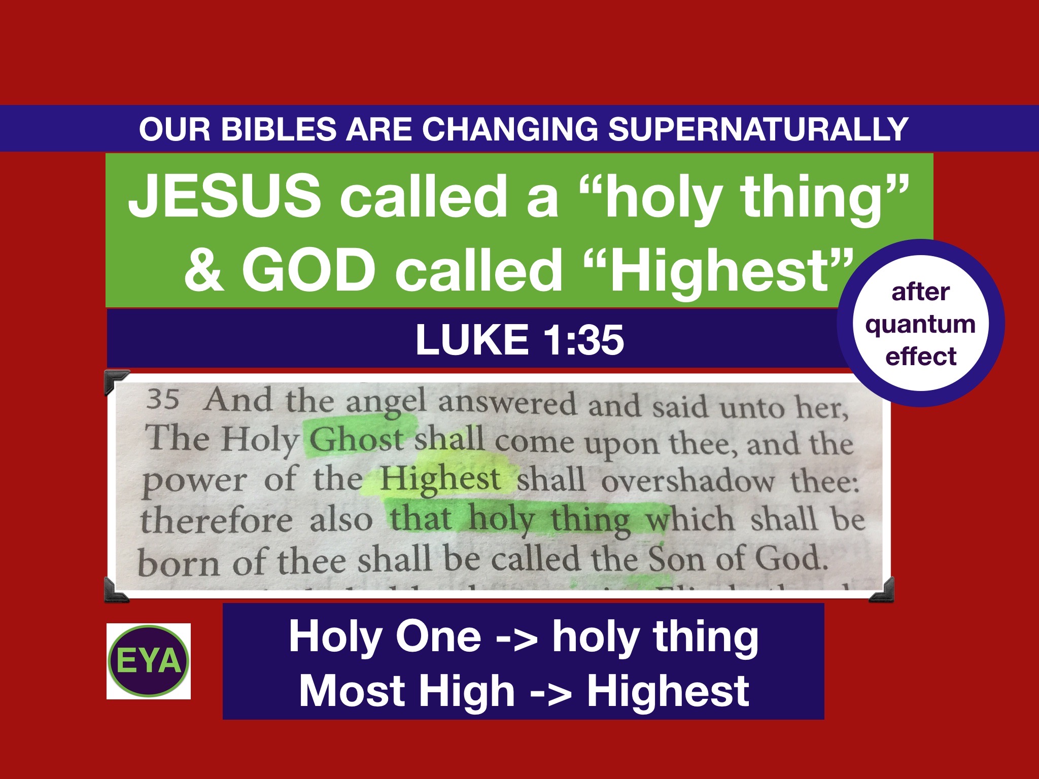 Bible doctrinal error example