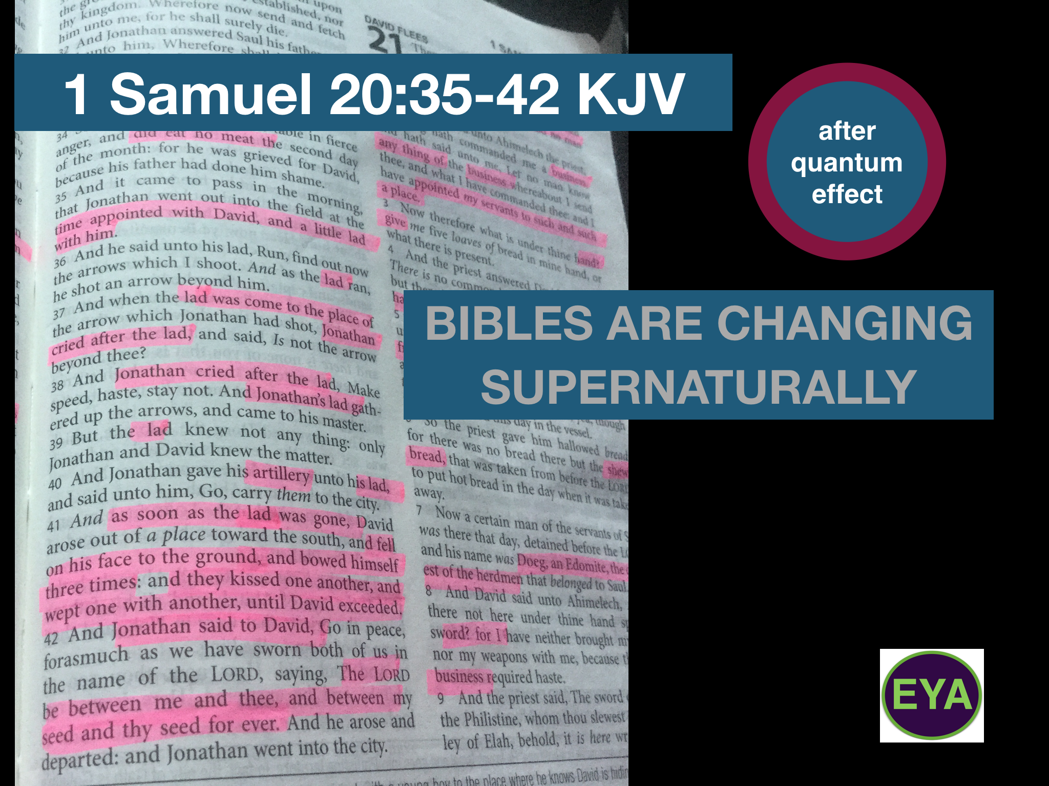 Bible doctrine changed