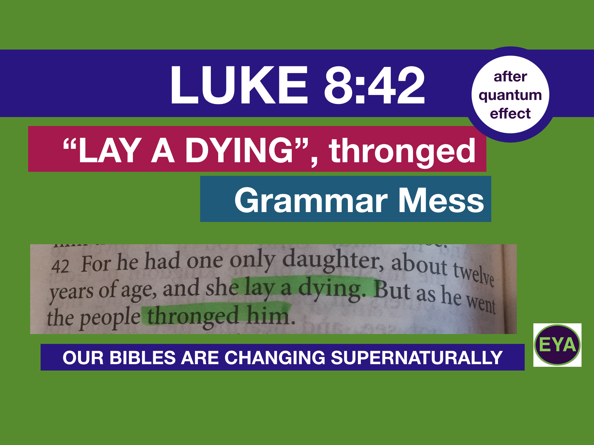 Omitted scripture words