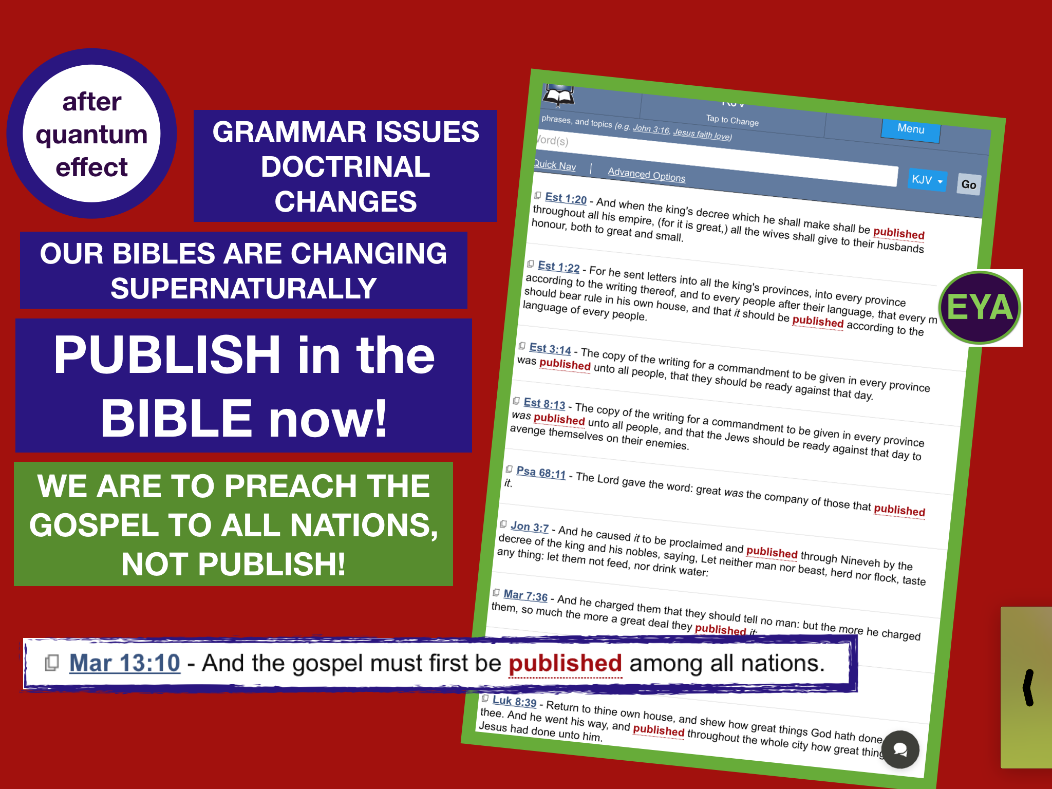 KJV word change example