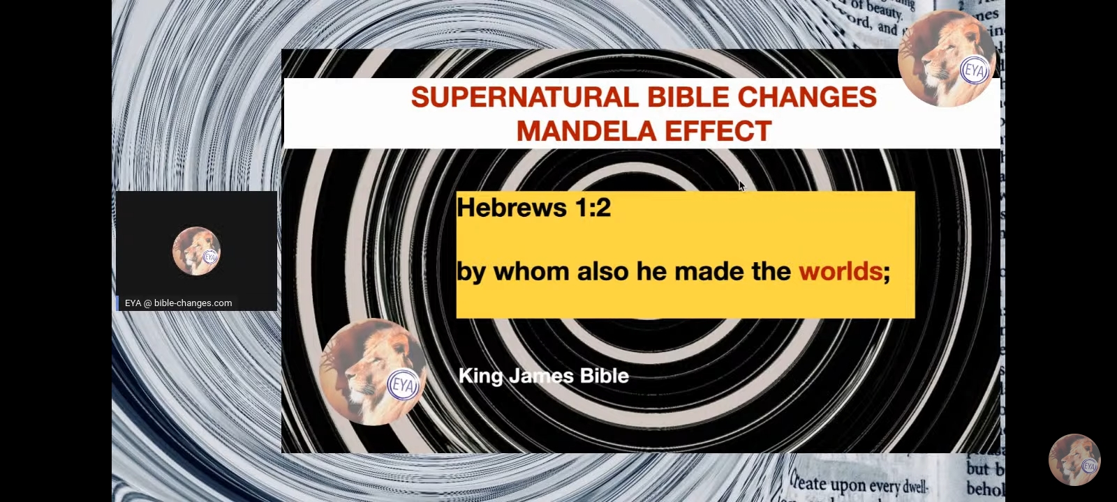 YouTube Bible change screenshot